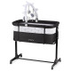 Ліжечко дитяче прямокутне MoMi REVO Dark Gray