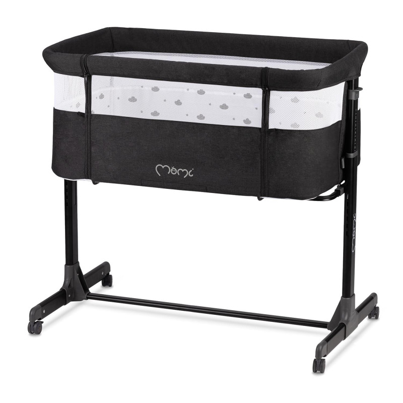 Ліжечко дитяче прямокутне MoMi REVO Dark Gray