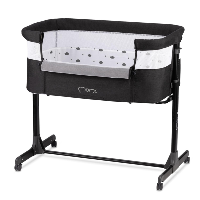 Ліжечко дитяче прямокутне MoMi REVO Dark Gray