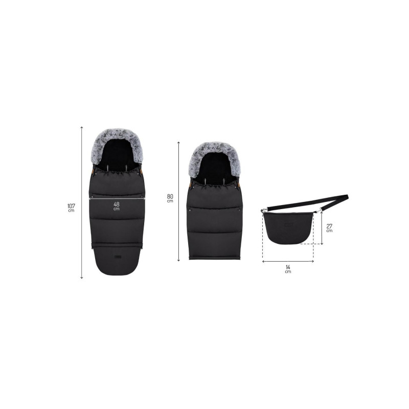 Конверт для коляски MoMi SARDI Black
