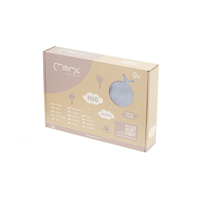 Плед дитячий літо MoMi HUG Grey