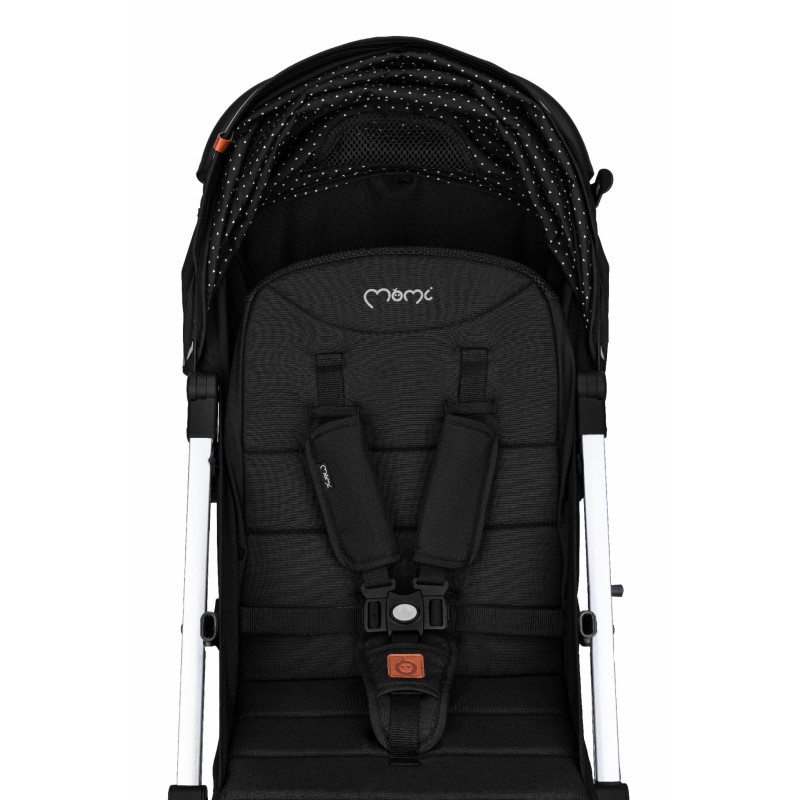Прогулянкова коляска MoMi ESTELLE LIGHT Black-Silver