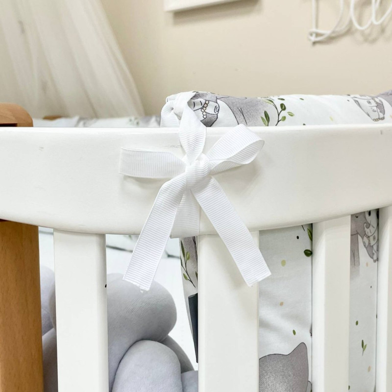 Постільна білизна Msonya Happy night Слоники білий