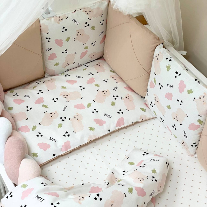 Постільна білизна Msonya Happy night Овечки пудра