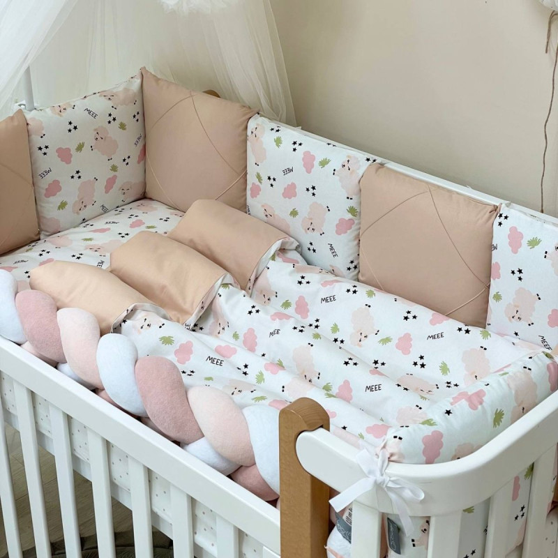 Постільна білизна Msonya Happy night Овечки пудра