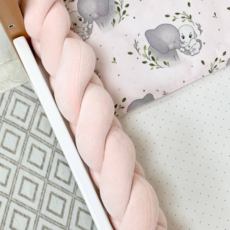 Постільна білизна Msonya Happy night Слоники рожевий