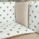 Постільна білизна Msonya Happy night Сердечка сіро-бежеві