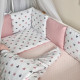 Постільна білизна Msonya Happy night Сердечка пудрові