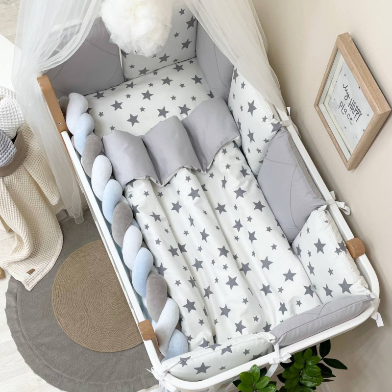 Постільна білизна Msonya Happy night Зірки сірі 02107387