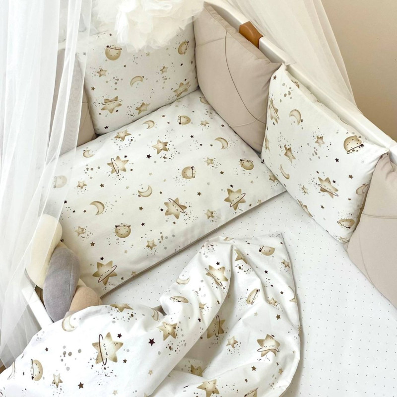 Постільна білизна Msonya Happy night Галактика капучино