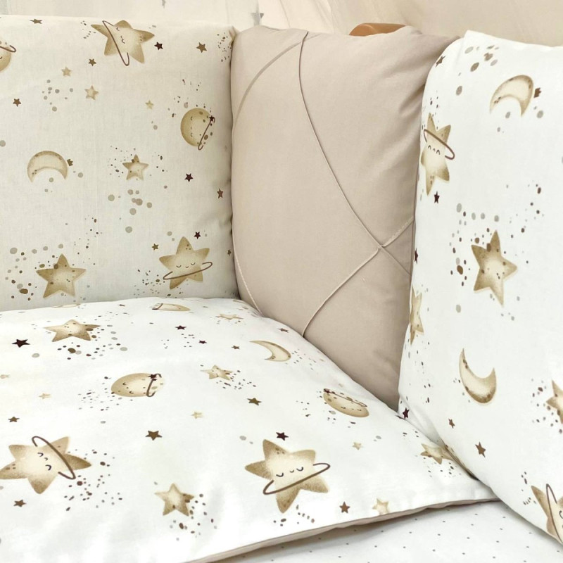 Постільна білизна Msonya Happy night Галактика капучино
