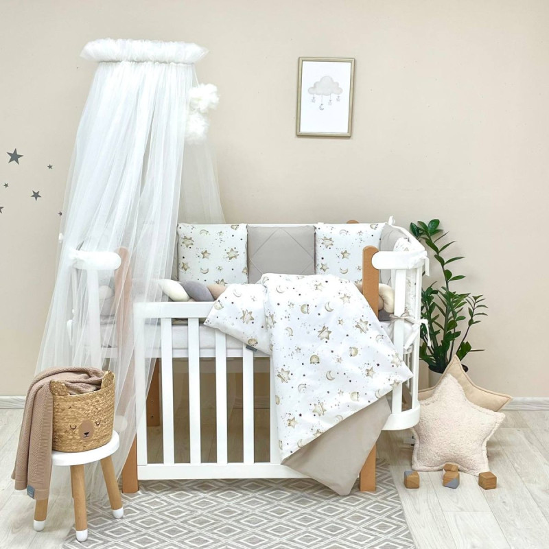 Постільна білизна Msonya Happy night Галактика капучино