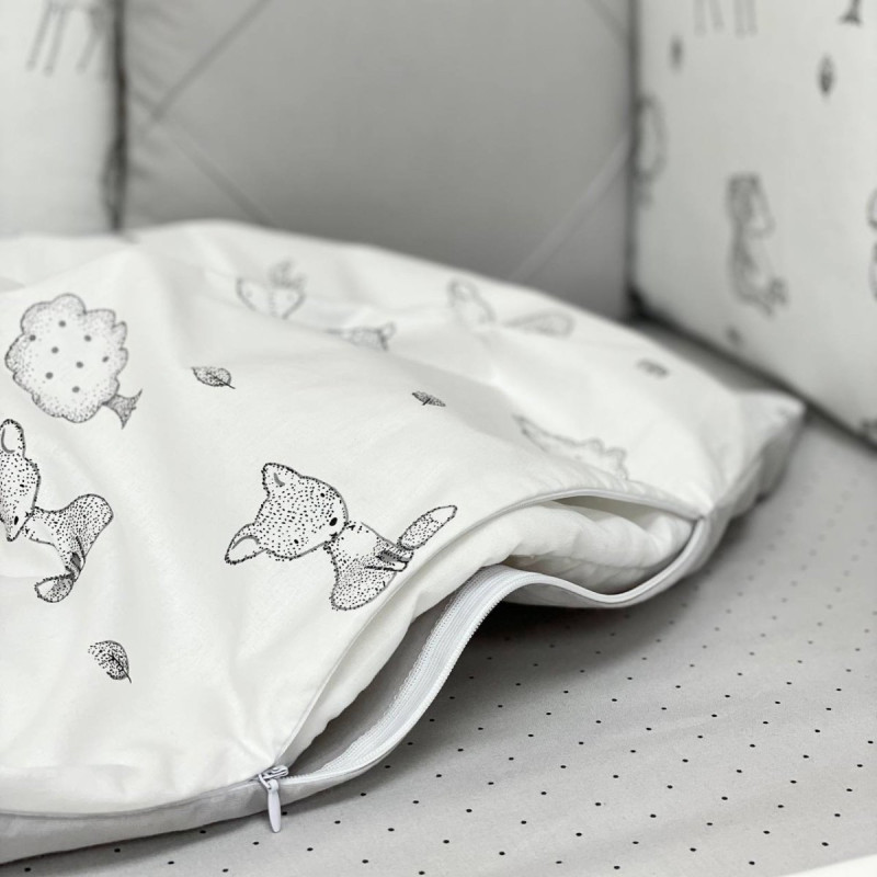 Постільна білизна Msonya Happy night Звірята сірі 02107642