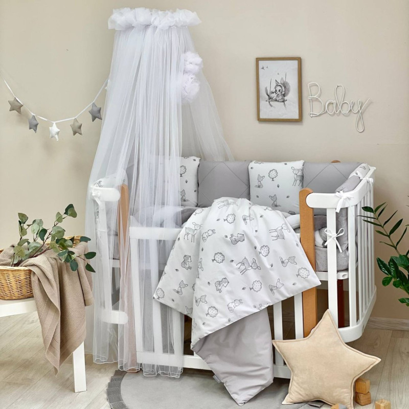 Постільна білизна Msonya Happy night Звірята сірі 02107642