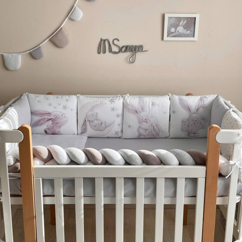 Постільна білизна Msonya Magic Зайка срібло