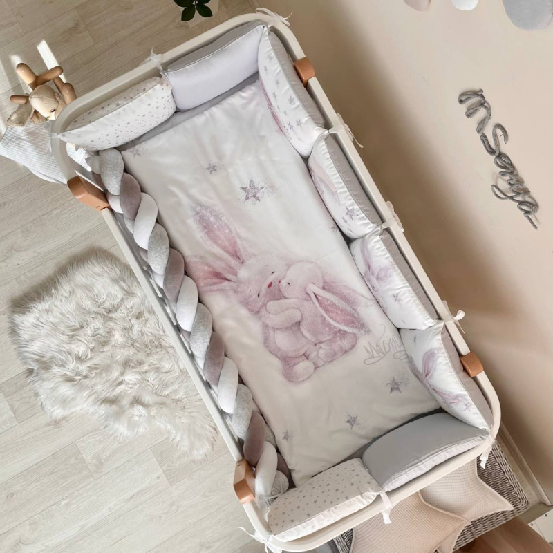 Постільна білизна Msonya Magic Зайка срібло