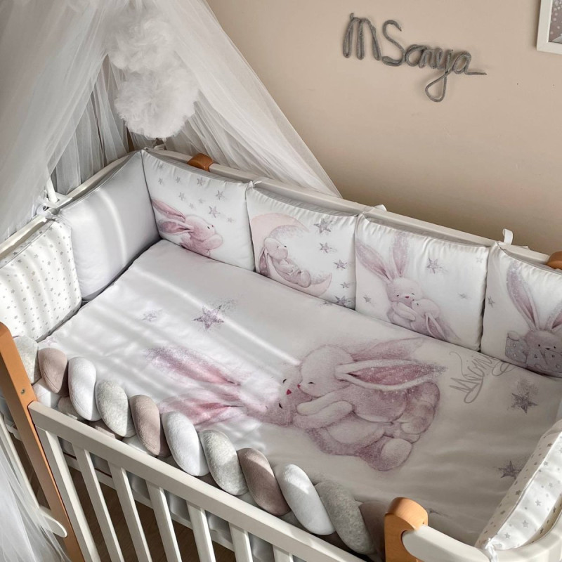 Постільна білизна Msonya Magic Зайка срібло