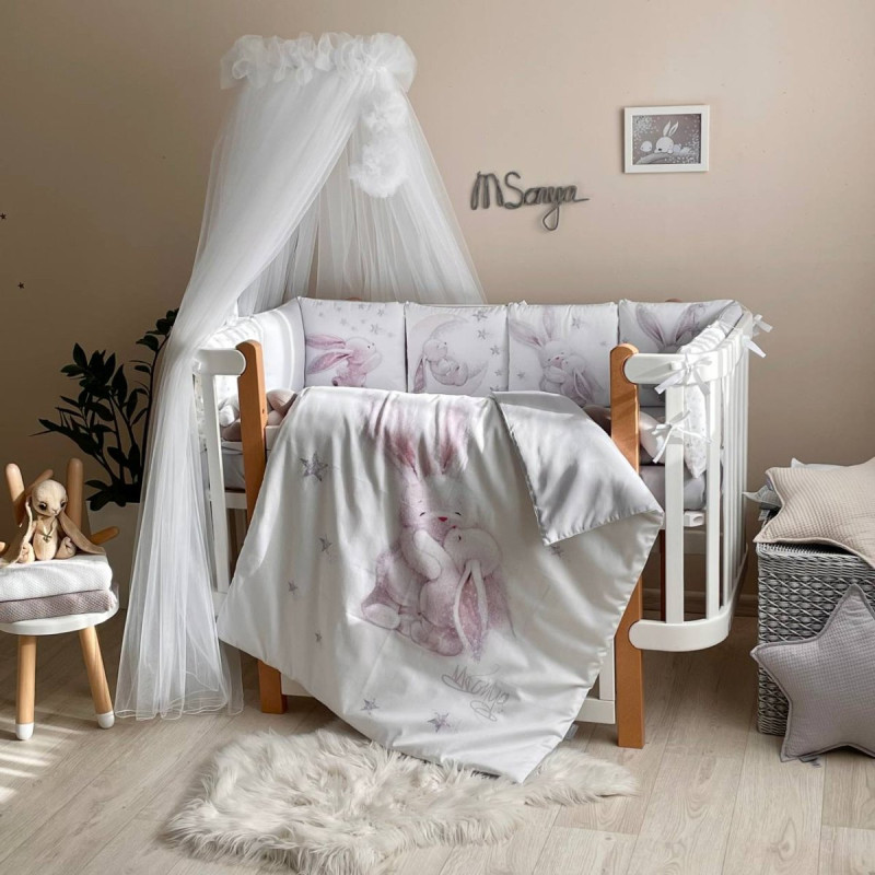 Постільна білизна Msonya Magic Зайка срібло