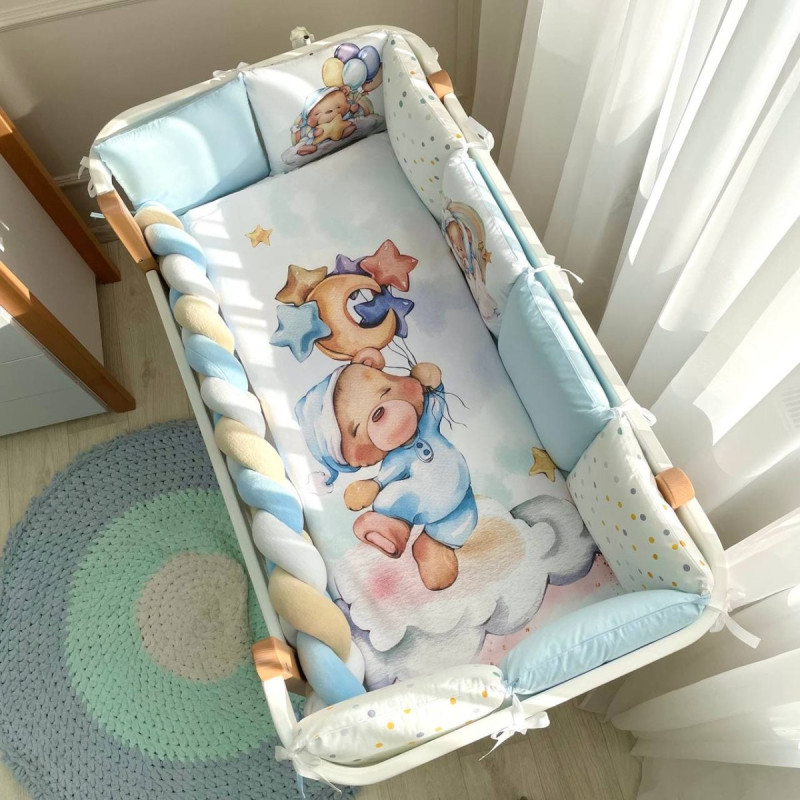 Постільна білизна Msonya Ведмедики Гаммі блакитний