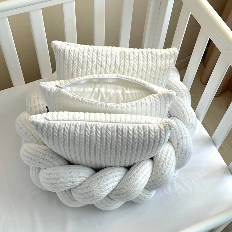 Постільна білизна Msonya Комплект Подушки; коса унісекс тканина Косичка білий стандарт, овал 60х120, 70х120