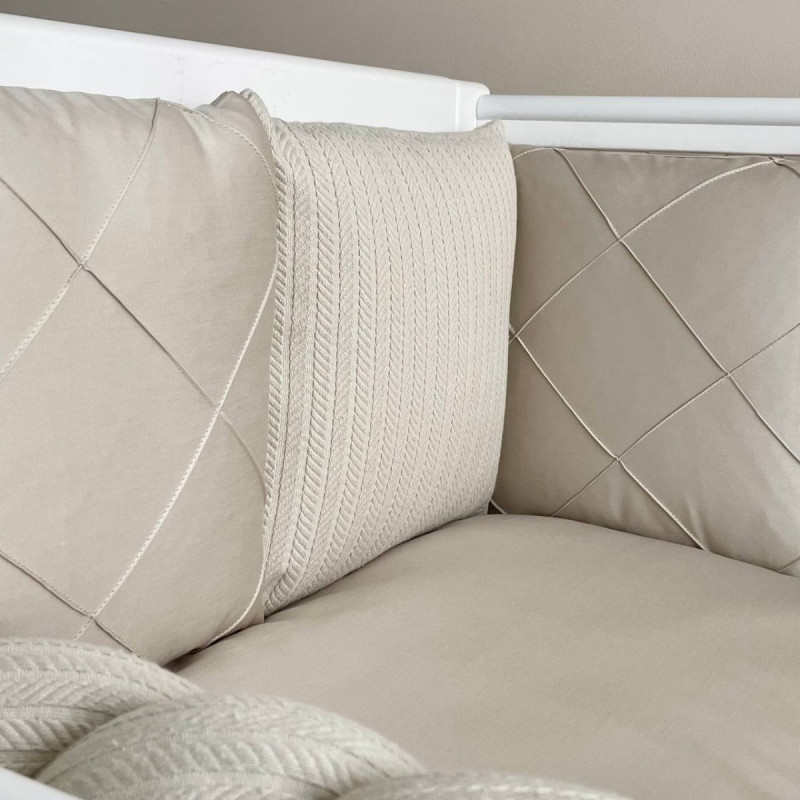 Постільна білизна Msonya Комплект Подушки; коса унісекс тканина Косичка Латте стандарт, овал 60х120, 70х120