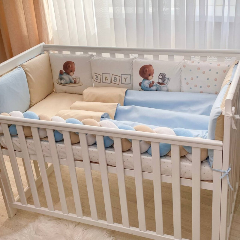 Постільна білизна Msonya Комплект Подушки; коса хлопець з друком на тканині блакитний стандарт, овал 60х120, 70х120 0239107