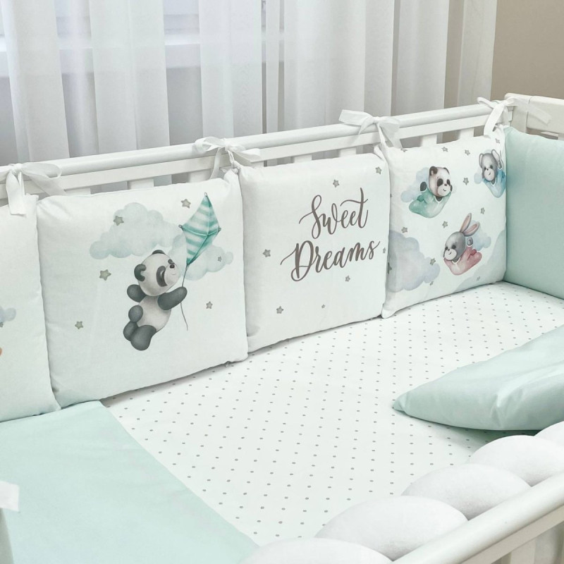 Постільна білизна Msonya Комплект Подушки; коса унісекс з друком на тканині мята стандарт, овал 60х120, 70х120 0239113