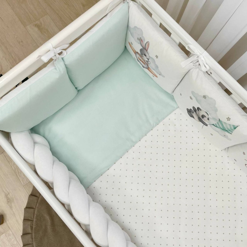 Постільна білизна Msonya Комплект Подушки; коса унісекс з друком на тканині мята стандарт, овал 60х120, 70х120 0239113