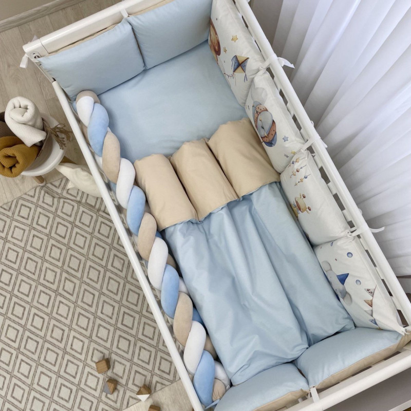 Постільна білизна Msonya Комплект Подушки; коса хлопець з друком на тканині блакитний стандарт, овал 60х120, 70х120 0239136