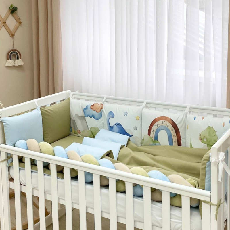 Постільна білизна Msonya Комплект Подушки; коса унісекс з друком на тканині Олива стандарт, овал 60х120, 70х120