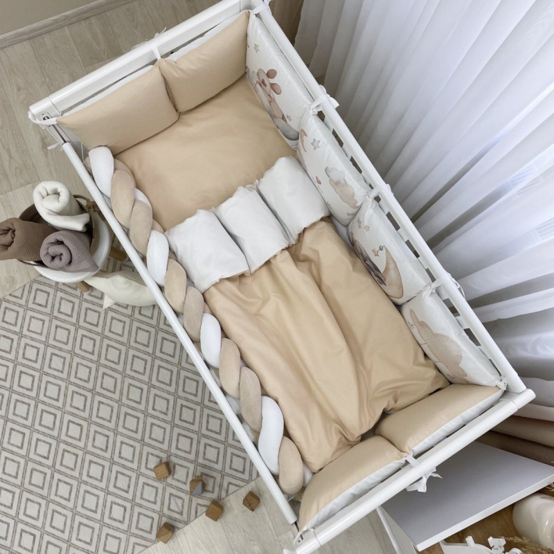 Постільна білизна Msonya Комплект Подушки; коса унісекс з друком на тканині бежевий стандарт, овал 60х120, 70х120 0239193