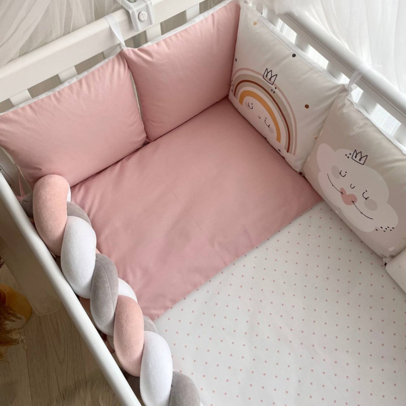 Постільна білизна Msonya Комплект Подушки; коса дівчина з друком на тканині пудра стандарт, овал 60х120, 70х120 023926