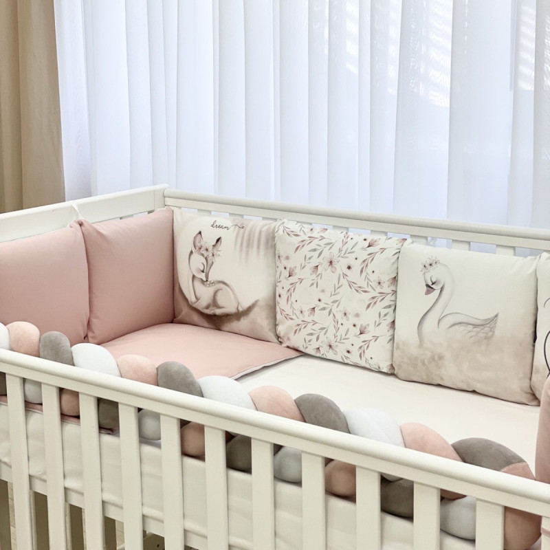 Постільна білизна Msonya Комплект Подушки; коса дівчина з друком на тканині пудра стандарт, овал 60х120, 70х120 0239425