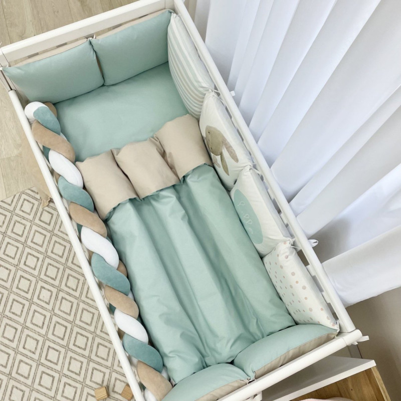 Постільна білизна Msonya Комплект Подушки; коса унісекс з друком на тканині мята стандарт, овал 60х120, 70х120 0239500