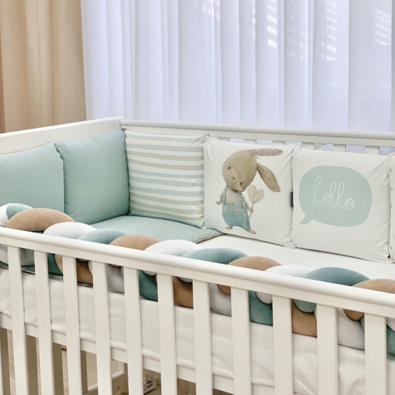 Постільна білизна Msonya Комплект Подушки; коса унісекс з друком на тканині мята стандарт, овал 60х120, 70х120 0239500