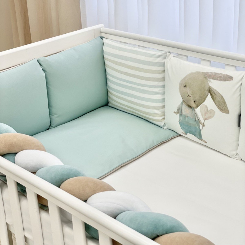 Постільна білизна Msonya Комплект Подушки; коса унісекс з друком на тканині мята стандарт, овал 60х120, 70х120 0239500