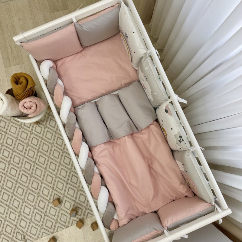 Постільна білизна Msonya Комплект Подушки; коса дівчина з друком на тканині пудра стандарт, овал 60х120, 70х120 0239616