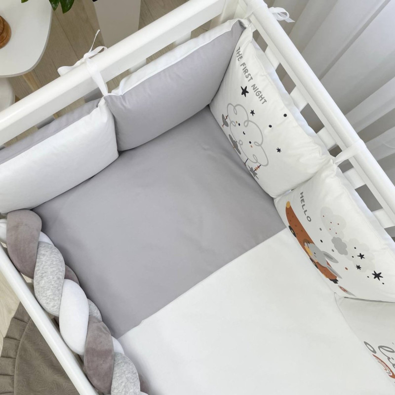 Постільна білизна Msonya Комплект Подушки; коса унісекс з друком на тканині сірий стандарт, овал 60х120, 70х120 0239639