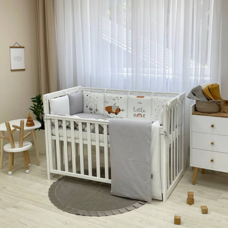 Постільна білизна Msonya Комплект Подушки; коса унісекс з друком на тканині сірий стандарт, овал 60х120, 70х120 0239639