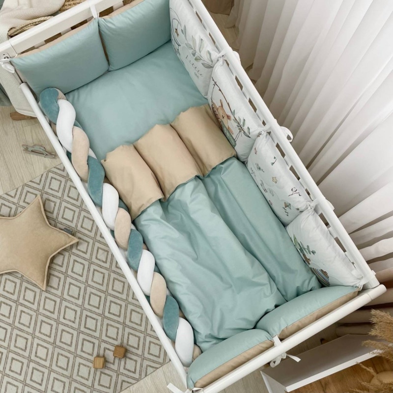 Постільна білизна Msonya Комплект Подушки; коса унісекс з друком на тканині мята стандарт, овал 60х120, 70х120 0239741