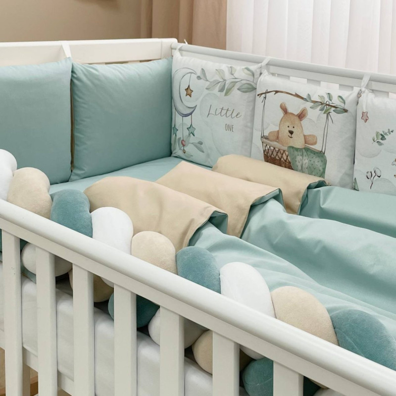 Постільна білизна Msonya Комплект Подушки; коса унісекс з друком на тканині мята стандарт, овал 60х120, 70х120 0239741