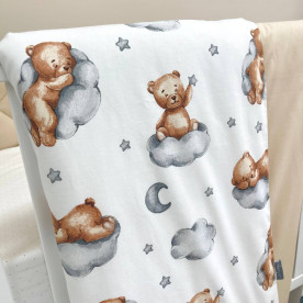 Постільна білизна Msonya Комплект стьобаний бортик унісекс з малюнком бежевий Стандарт 60х120 0291129