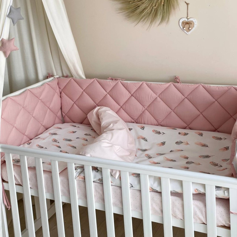 Постільна білизна Msonya Комплект стьобаний бортик дівчина стьобаний бортик пудра Стандарт 60х120