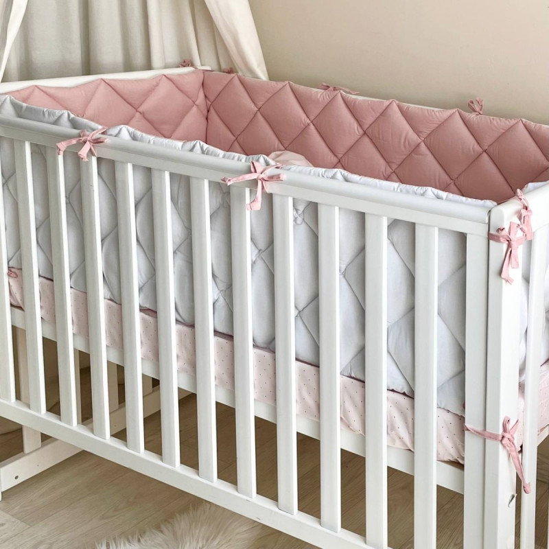 Постільна білизна Msonya Комплект стьобаний бортик дівчина стьобаний бортик пудра Стандарт 60х120