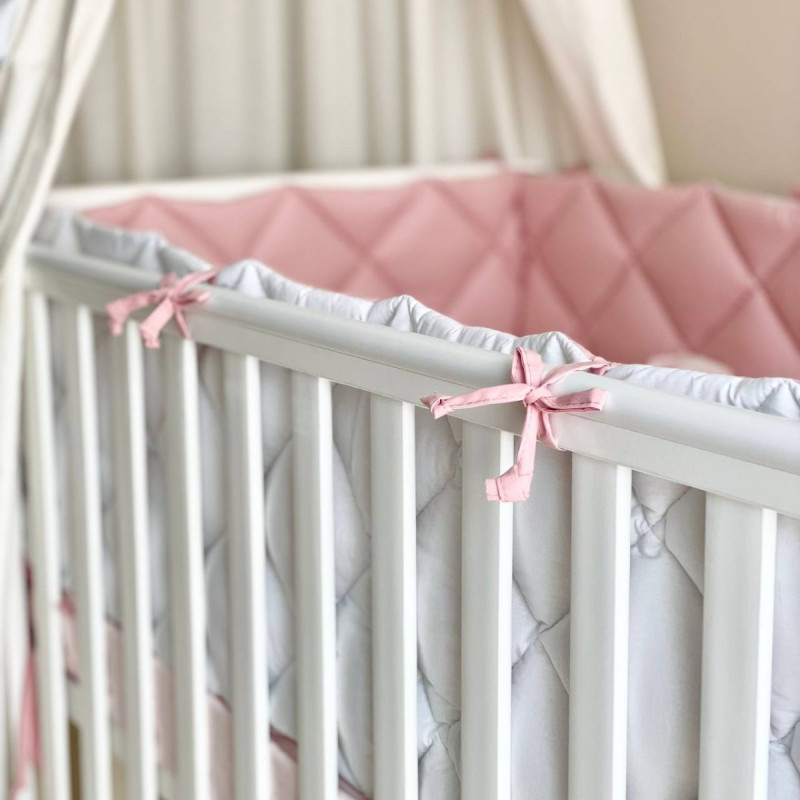 Постільна білизна Msonya Комплект стьобаний бортик дівчина стьобаний бортик пудра Стандарт 60х120