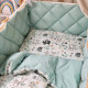 Постільна білизна Msonya Комплект стьобаний бортик унісекс з малюнком мята Стандарт 60х120 0291597