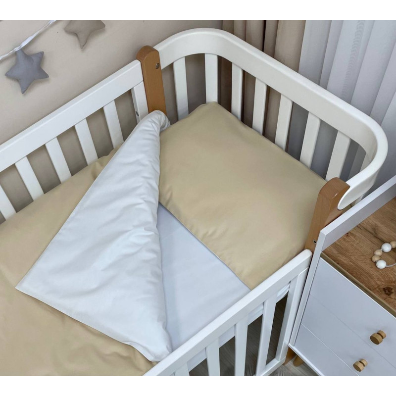 Постільна білизна Msonya Простирадло унісекс однотонний бежевий