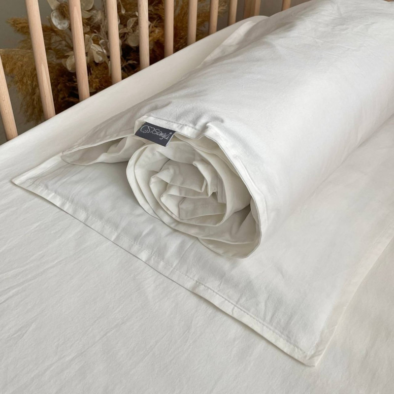 Постільна білизна Msonya Простирадло унісекс однотонний молочний 030015