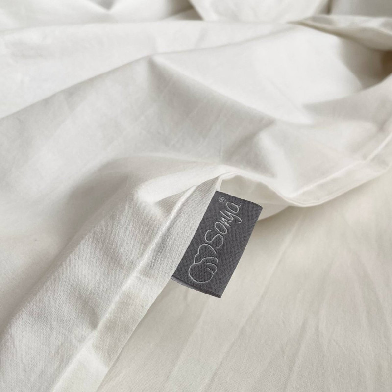 Постільна білизна Msonya Простирадло унісекс однотонний молочний 030015