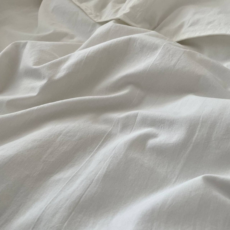 Постільна білизна Msonya Простирадло унісекс однотонний молочний 030015